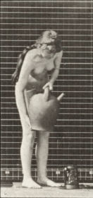 Plate 446 Filling a pitcher on the ground from a water jar — figure reference